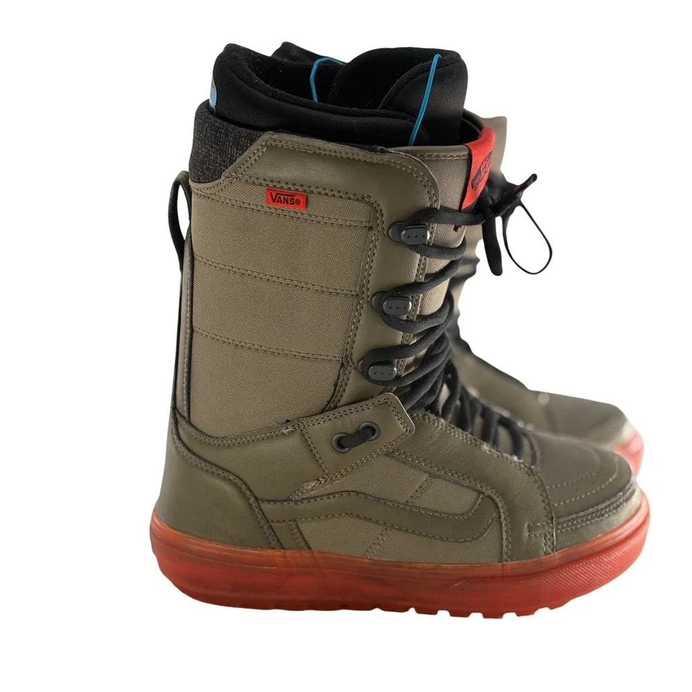 Vans Snowboard Boots High Standard OG‎ Green Orange Men Size 7.5